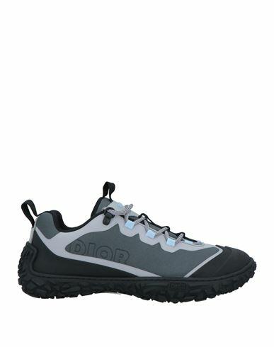 Dior Homme Man Sneakers Steel grey Rubber, Textile fibers Cover