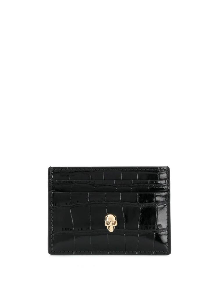 Alexander McQueen Skull stud cardholder - Black Cover