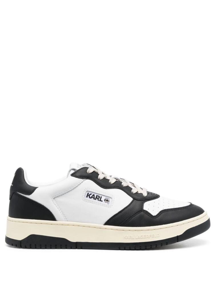 Karl Lagerfeld panelled low-top sneakers - White Cover