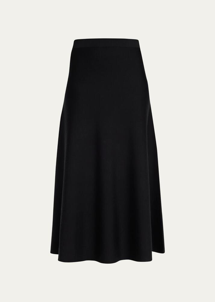 Gabriela Hearst Freddie Midi Wool-Cashmere Skirt Cover