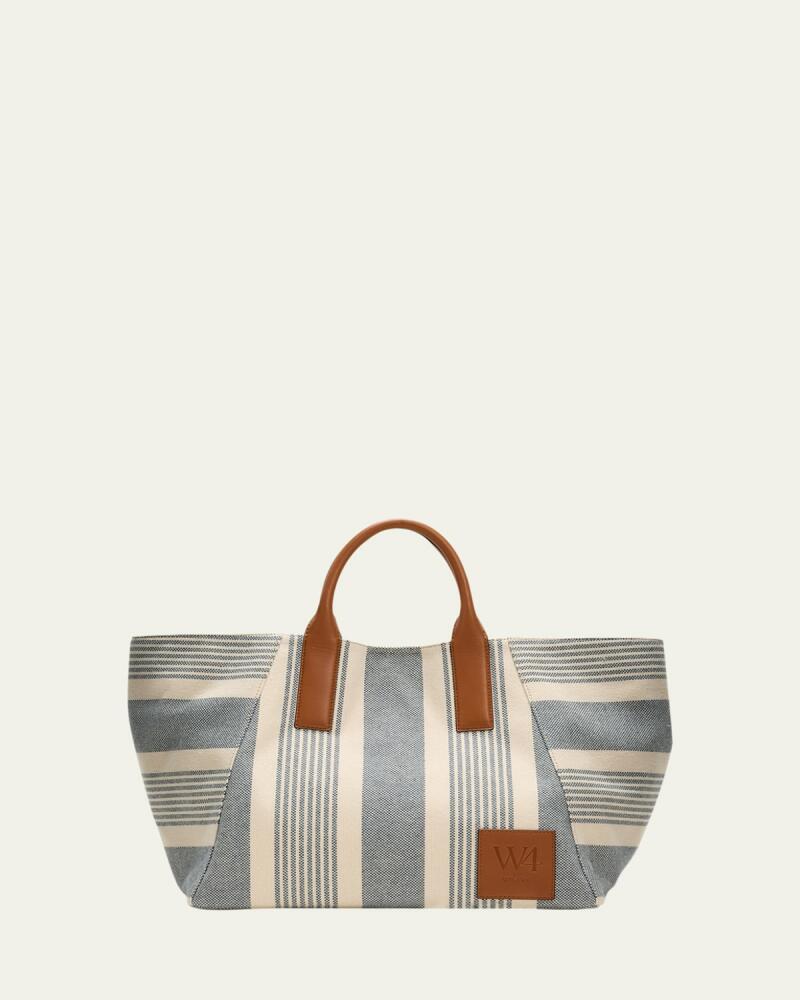 WE-AR4 The Riviera Striped Canvas Tote Bag Cover