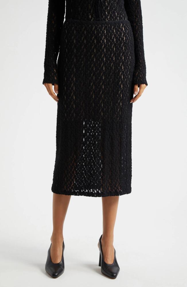 Vince Floral Lace Skirt in Black Cover