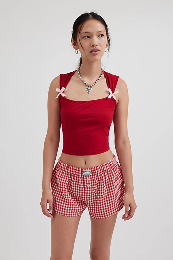 Motel Jinso Bow Tank Top in Red Cover