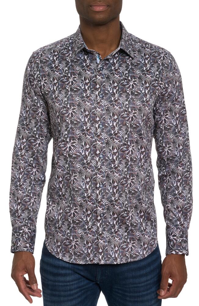 Robert Graham Aegean Stretch Button-Up Shirt in Black Multi Cover