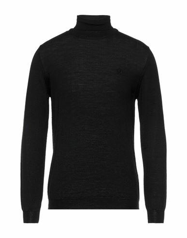 Roberto Cavalli Man Turtleneck Black Wool, Acrylic Cover