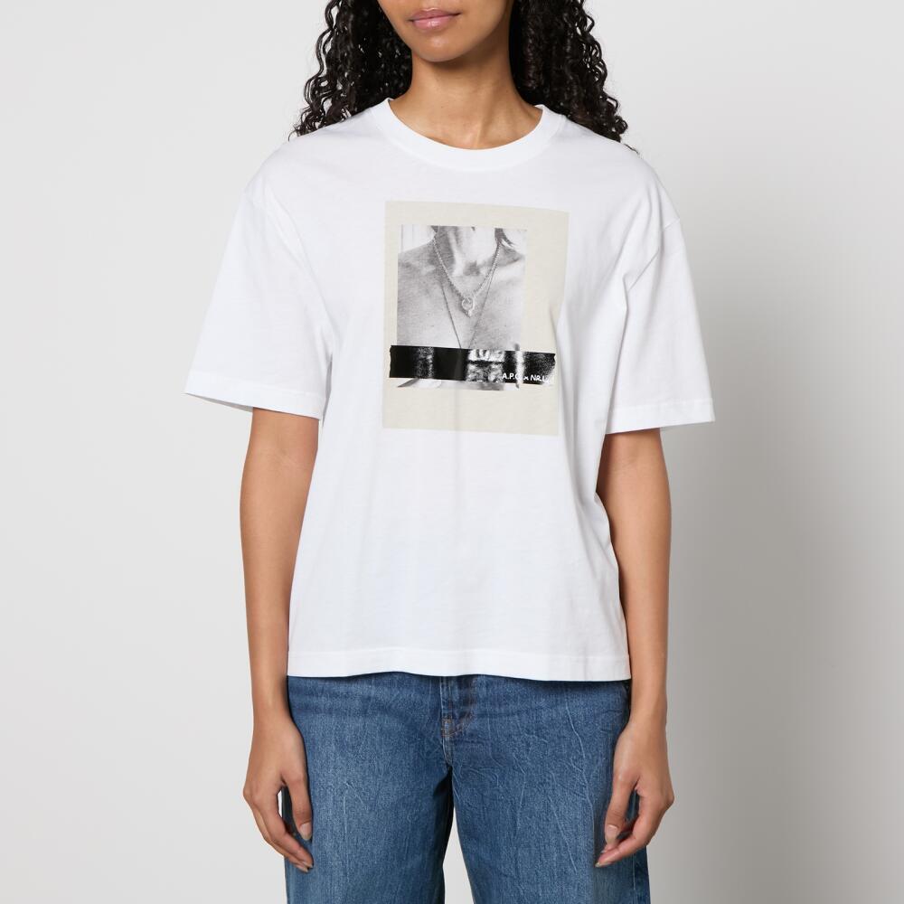 A.P.C. New Haven Logo-Print Cotton-Jersey T-Shirt Cover