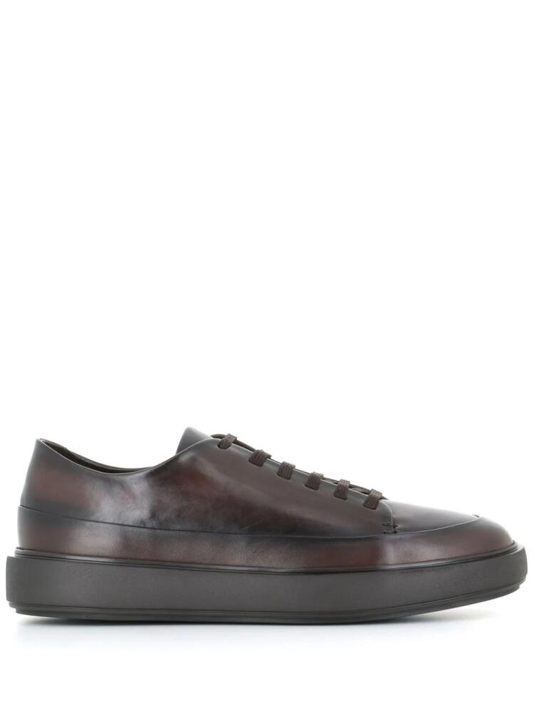 Officine Creative low-top leather sneakers - Brown Cover