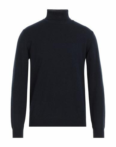 Filippo De Laurentiis Man Turtleneck Midnight blue Merino Wool, Cashmere Cover