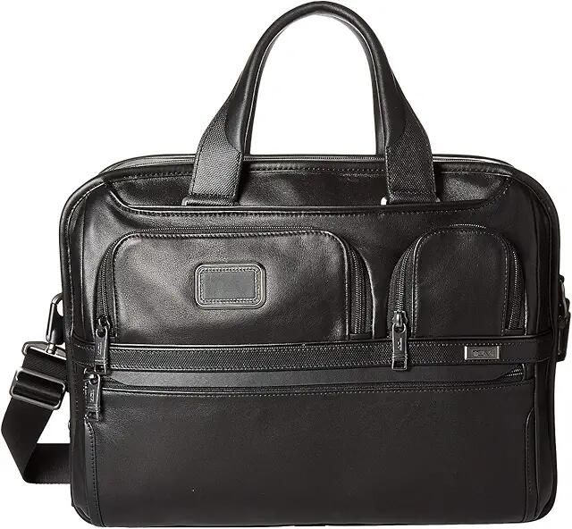 Tumi Alpha 3 Expandable Organizer Laptop Brief (Black) Luggage Cover