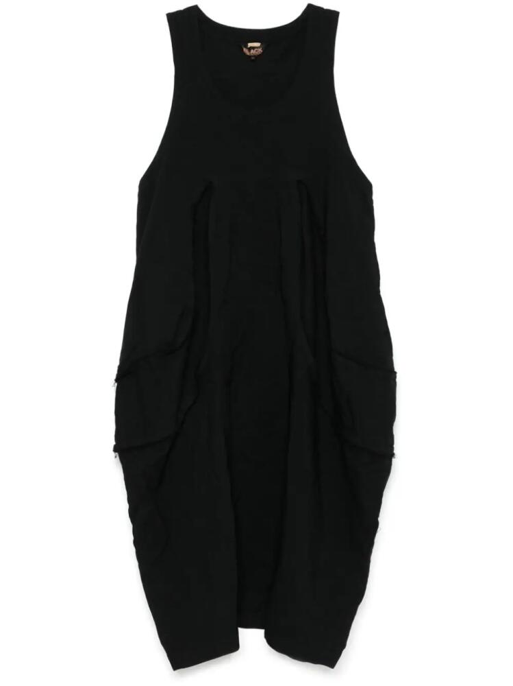 Black Comme Des Garçons pleated midi dress Cover