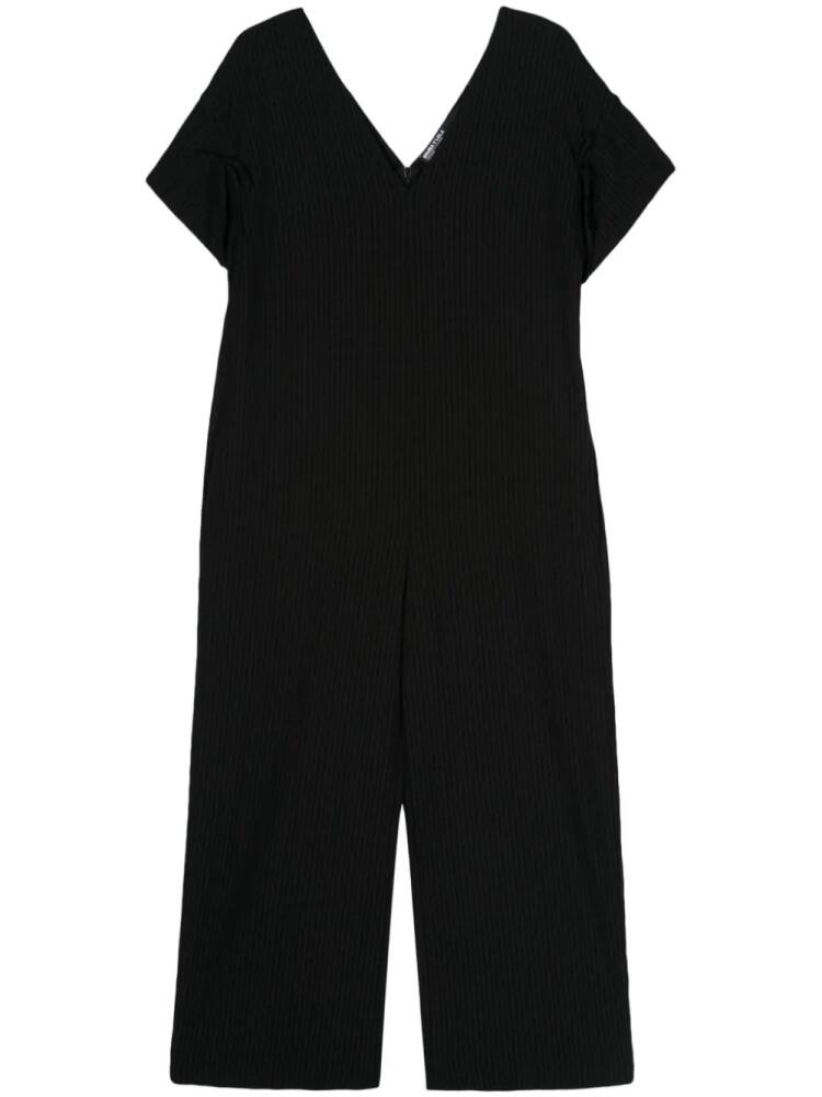 Bimba y Lola check-pattern V-neck jumpsuit - Black Cover