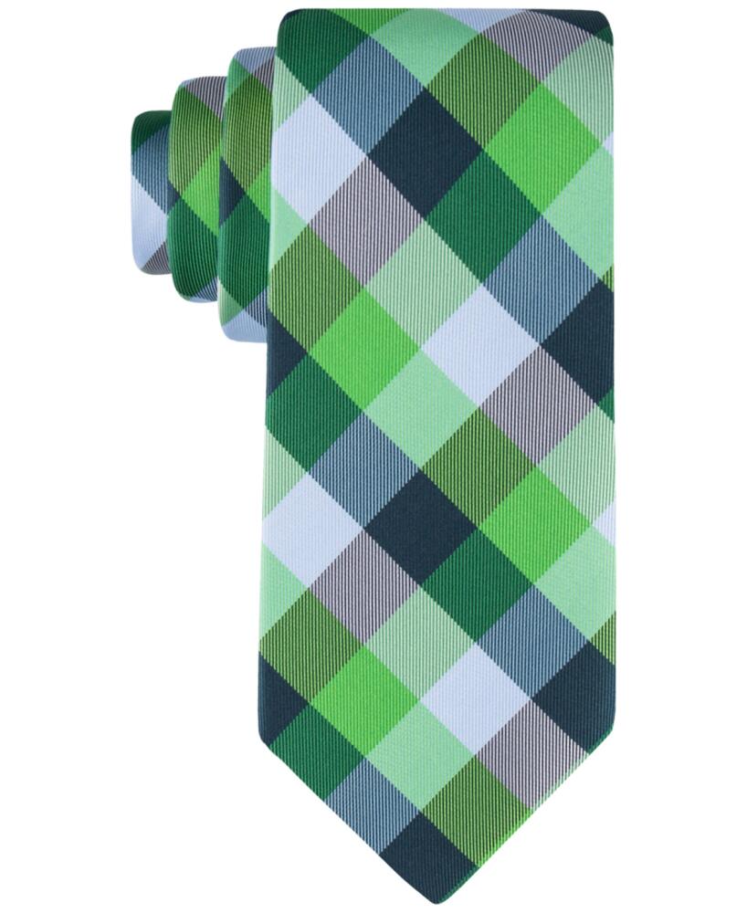 Tommy Hilfiger Men's Buffalo Plaid Tartan Tie - Green Cover