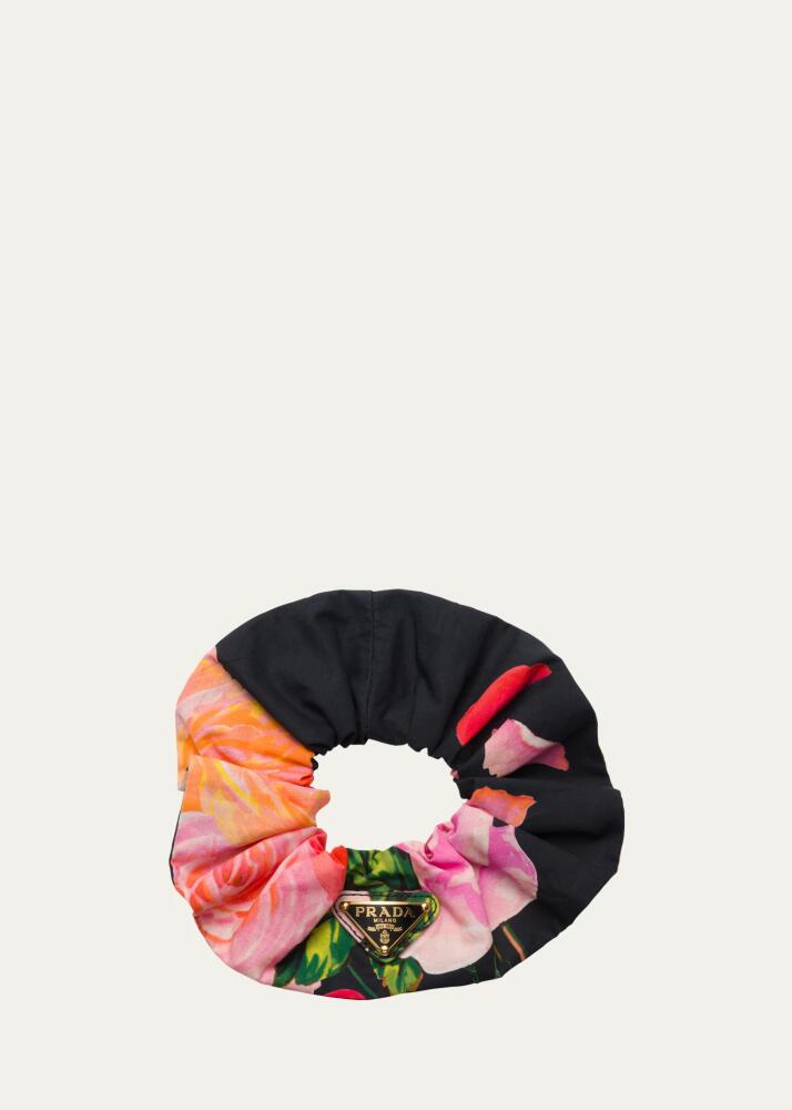 Prada Floral Re-Nylon Scrunchie Cover