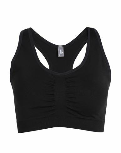 Puma 4keeps Shapeluxe Seamless Bra Woman Top Black Nylon, Elastane, Lycra Cover