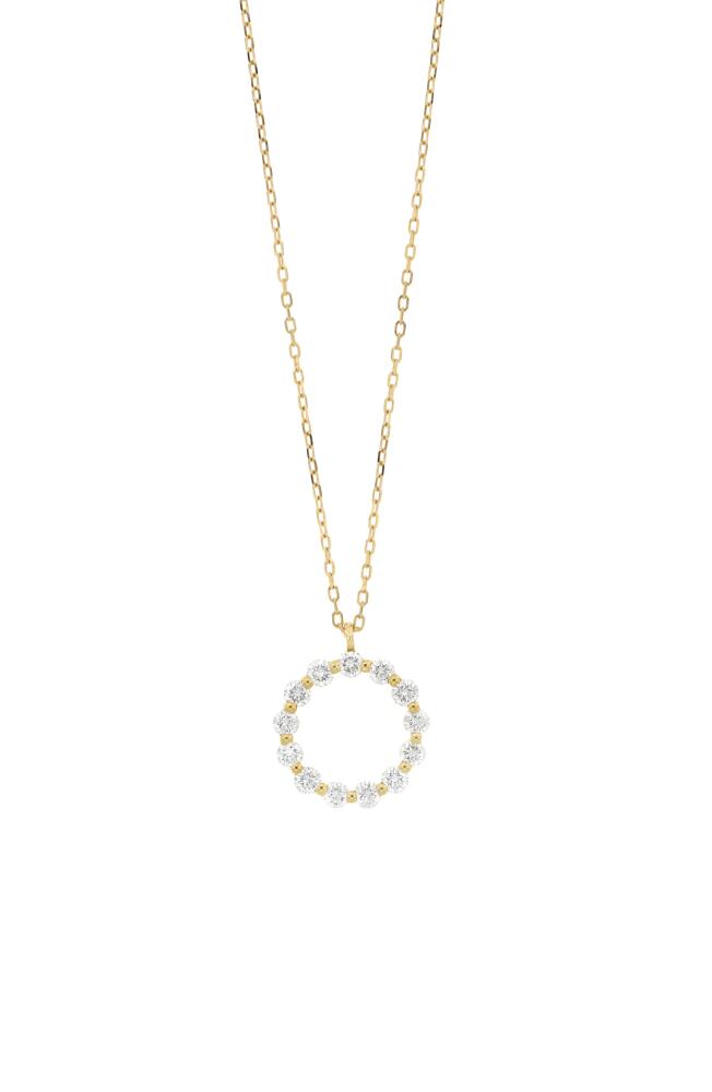 Bony Levy Liora Diamond Circle Pendant Necklace in 18K Yellow Gold Cover