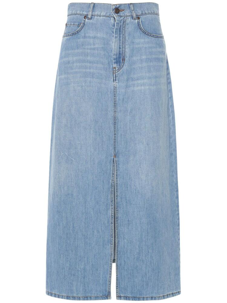 WEEKEND MAX MARA Gelada Denim Midi Skirt Cover