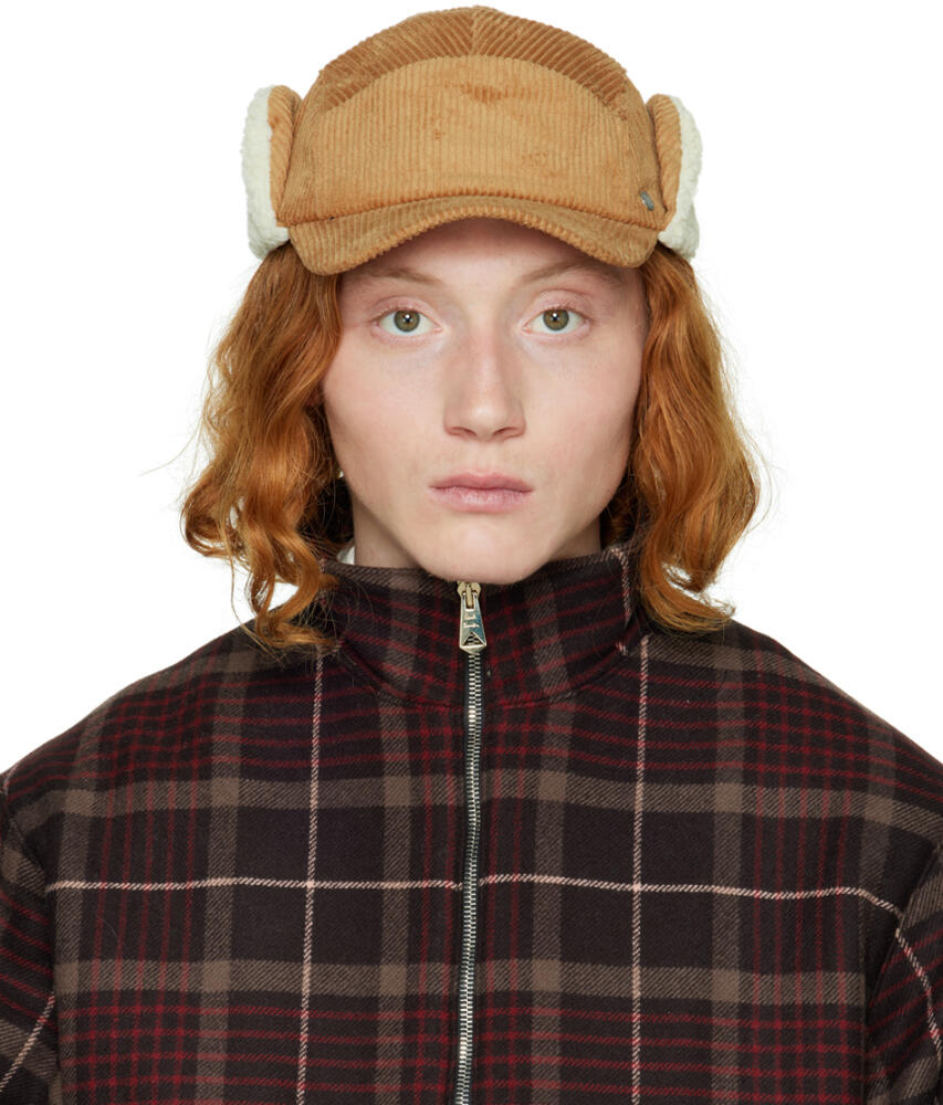 Paul Smith Tan Corduroy Cap Cover