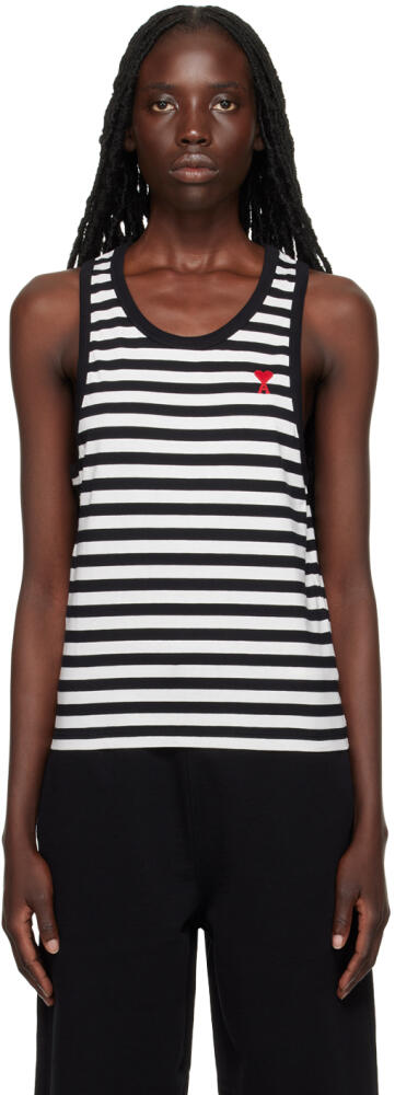 AMI Paris Black & White Ami de Cœur Tank Top Cover