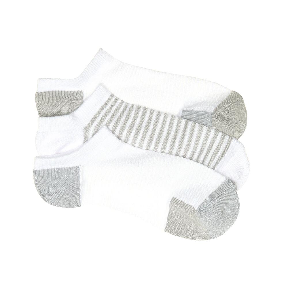 Lemon Powder Soft No Show Socks 3 Pack | Women's | Grey Cover