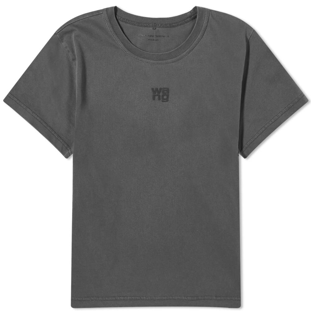 Alexander Wang Women's Essential Logo T-Shirt in Soft Obsidian Cover