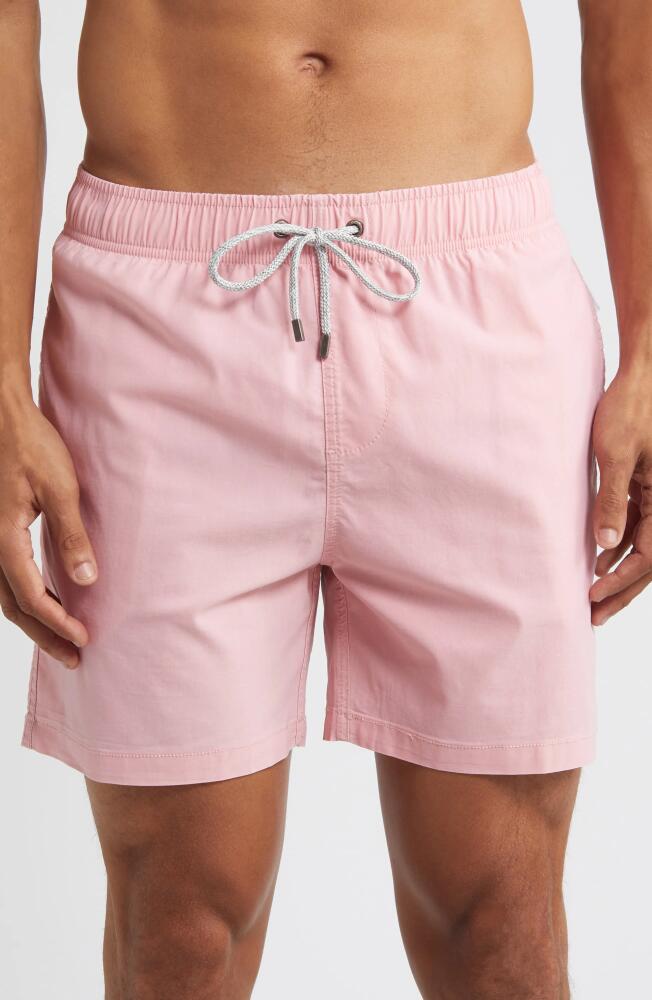 Vintage Summer Volley Swim Trunks in Dusty Rose Cover