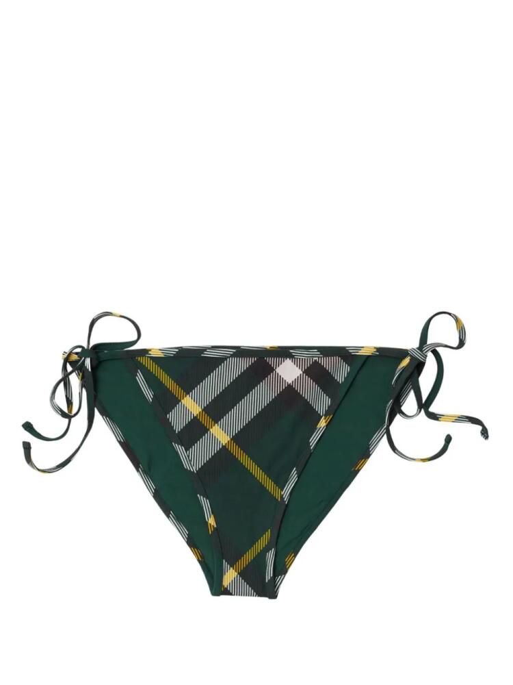 Burberry checked bikini briefs - Green Cover