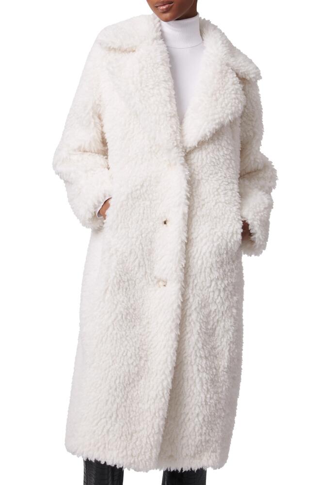 Bernardo High Pile Fleece Coat in White Cover