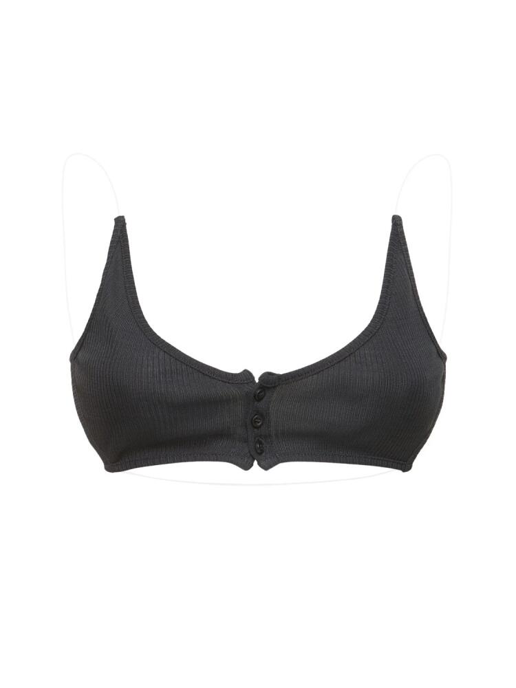 Y/PROJECT Ribbed Jersey Invisible Straps Bra Top Cover