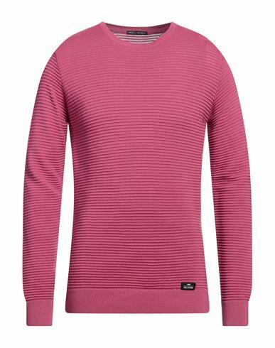 Alessandro Dell'acqua Man Sweater Magenta Merino Wool, Dralon Cover