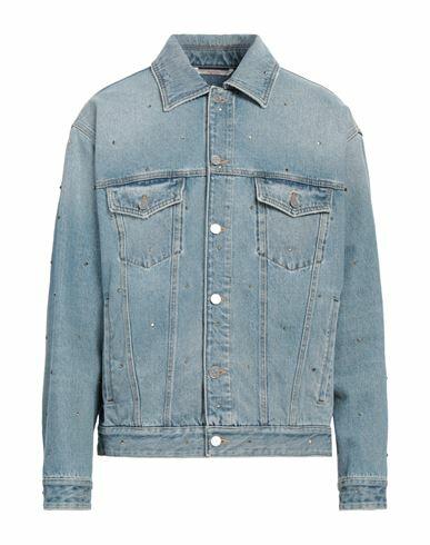 Valentino Garavani Man Denim outerwear Blue Cotton Cover