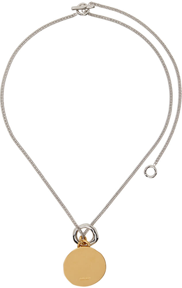 Jil Sander Silver & Gold Pendant Necklace Cover