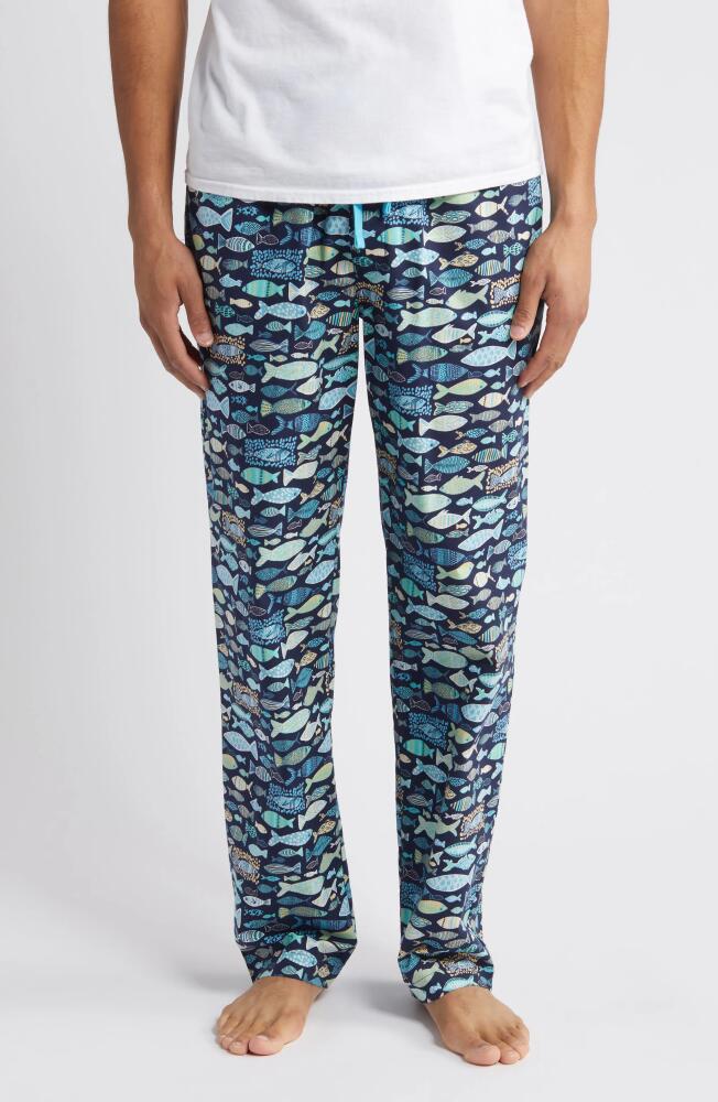 Majestic International Cotton Lounge Pants in Blue Lake Cover