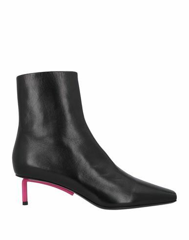 Off-white Woman Ankle boots Black Leather Cover