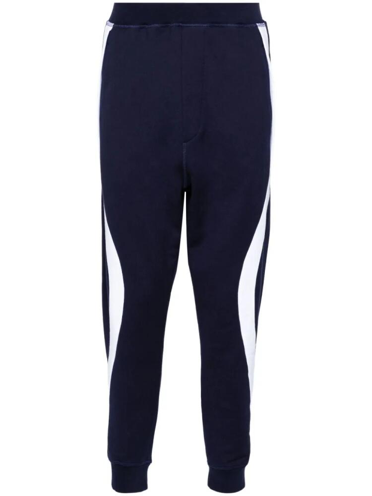 DSQUARED2 Dean contrasting-trim track pants - Blue Cover