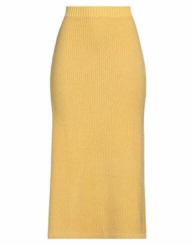 Chloé Woman Midi skirt Yellow Cashmere Cover