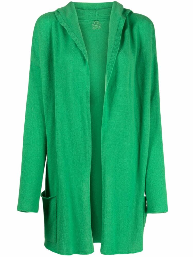 Teddy Cashmere Napoli hooded cashmere cardigan - Green Cover