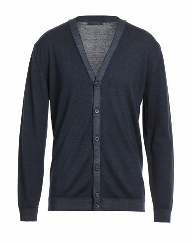 Daniele Fiesoli Man Cardigan Navy blue Merino Wool Cover