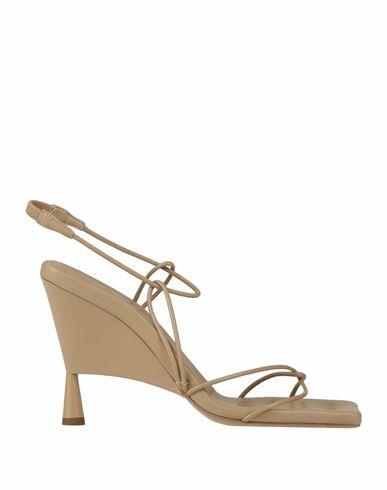 Gia / Rhw Woman Sandals Beige Soft Leather Cover