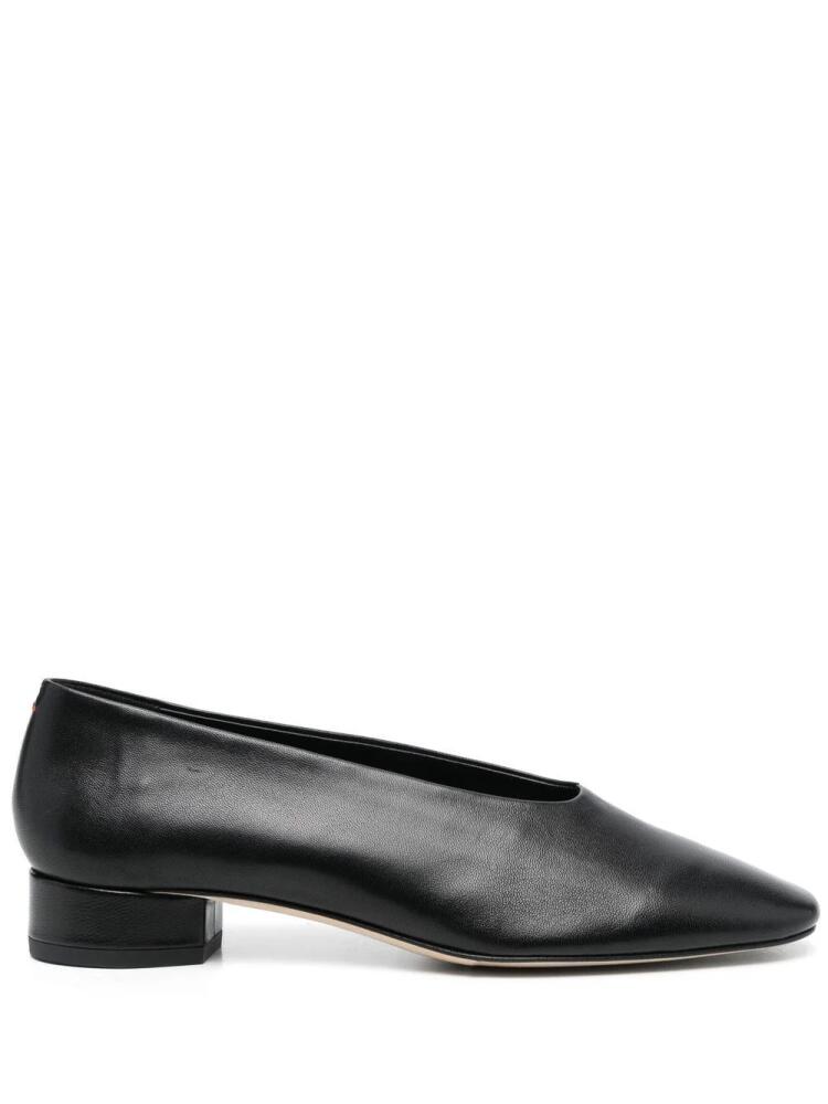 Aeyde Delia 25mm leather pumps - Black Cover