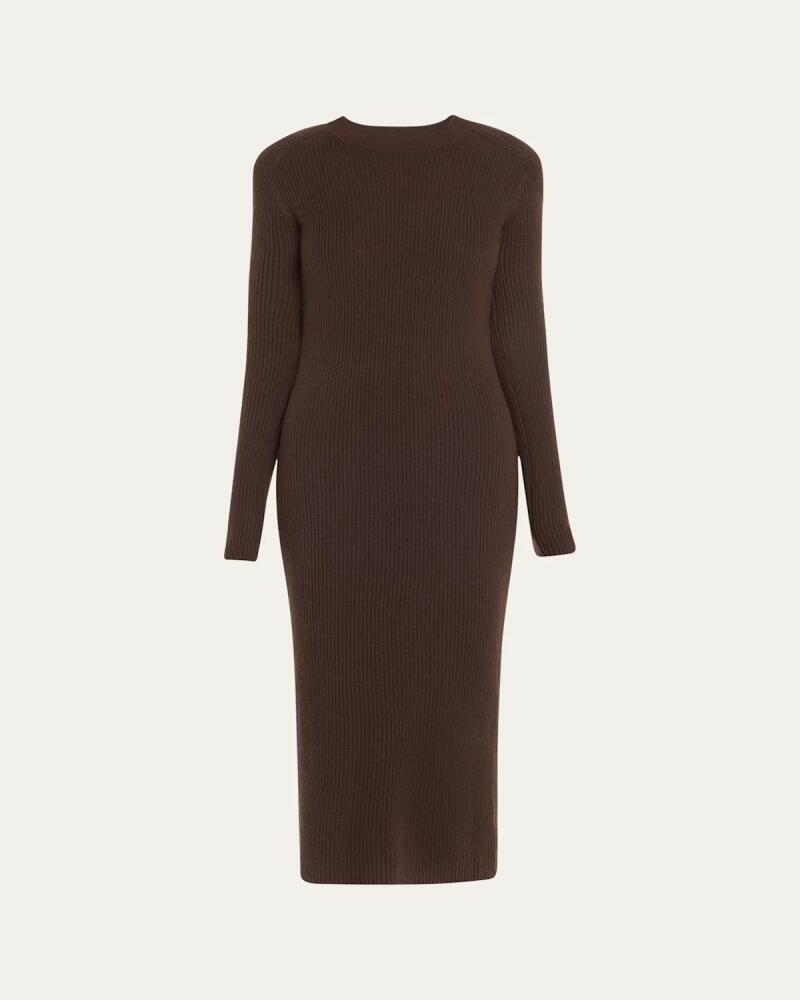 Iro Liette Ribbed Cashmere Midi Dress Cover