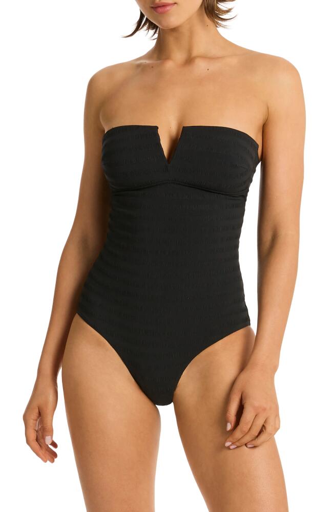 Sea Level Palisades V-Wire One-Piece Swimsuit in Black Cover