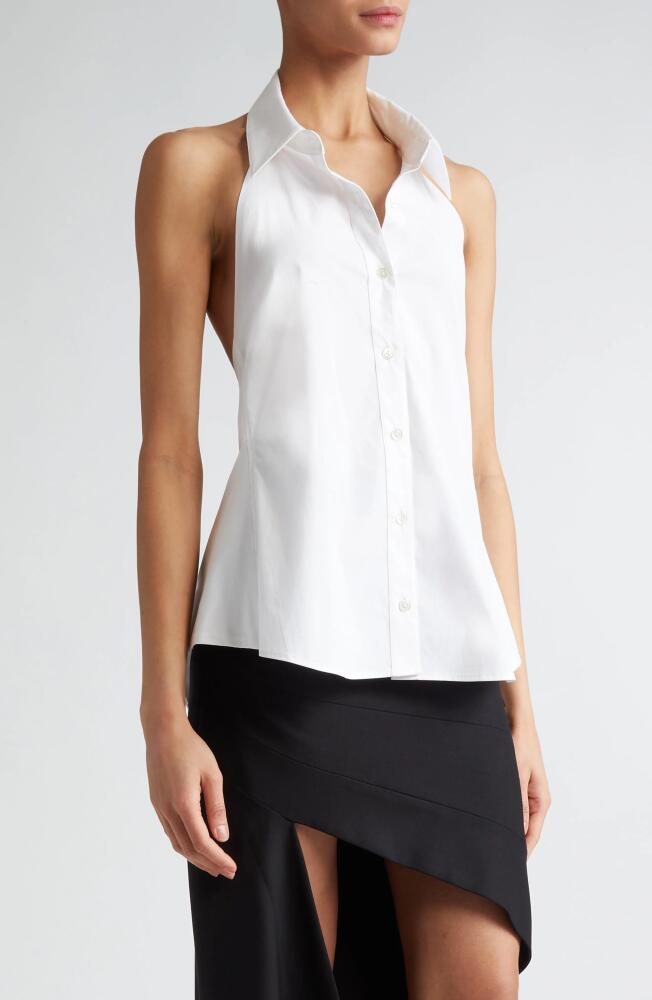 MONSE Deconstructed Button-Up Shirt in Ivory Cover