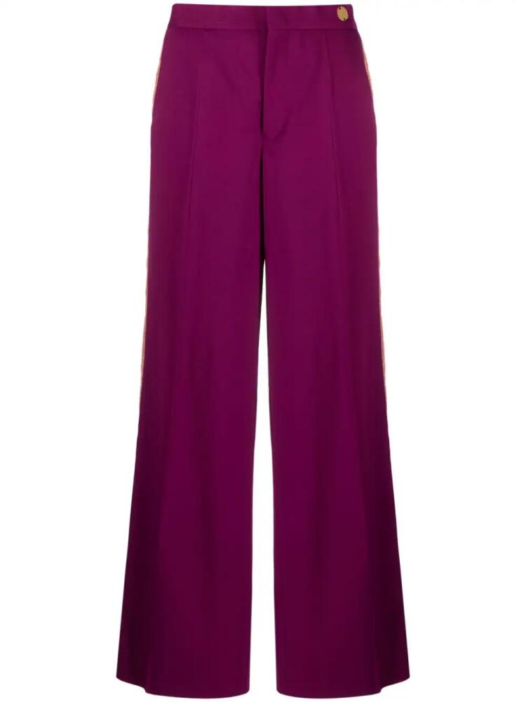 Câllas Milano Viva wide-leg tuxedo trousers - Purple Cover