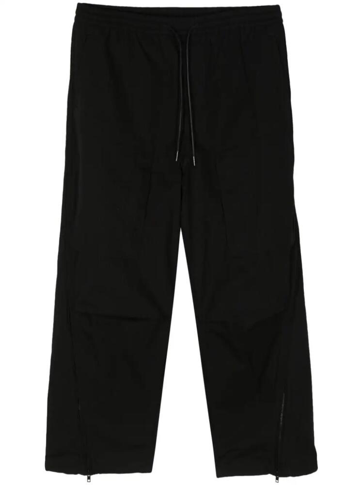 Juun.J drawstring-waist zipped trousers - Black Cover