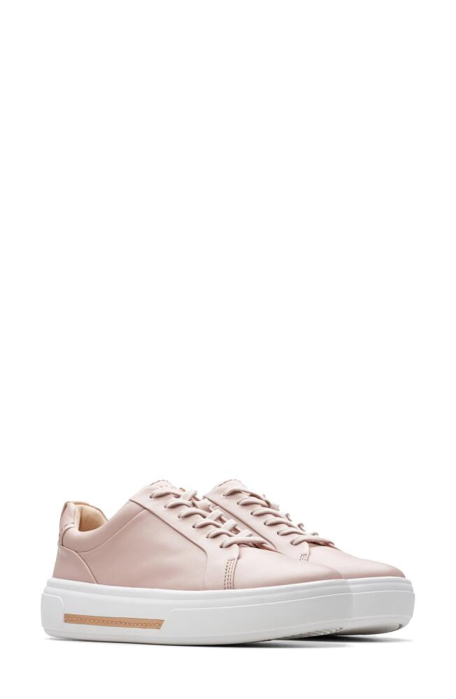 Clarks(r) Hollyhock Walk Sneaker in Rose Leather Cover