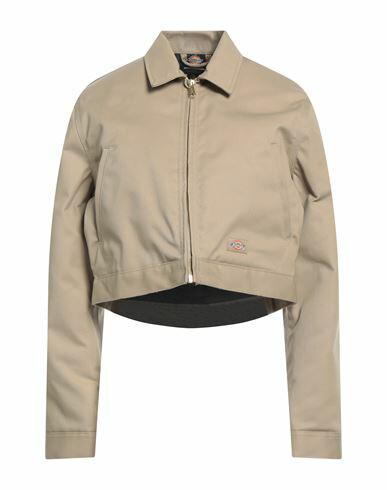 Dickies Woman Jacket Sand Polyester, Cotton Cover