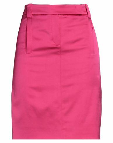 Bcbgmaxazria Woman Mini skirt Fuchsia Viscose, Virgin Wool, Elastane Cover