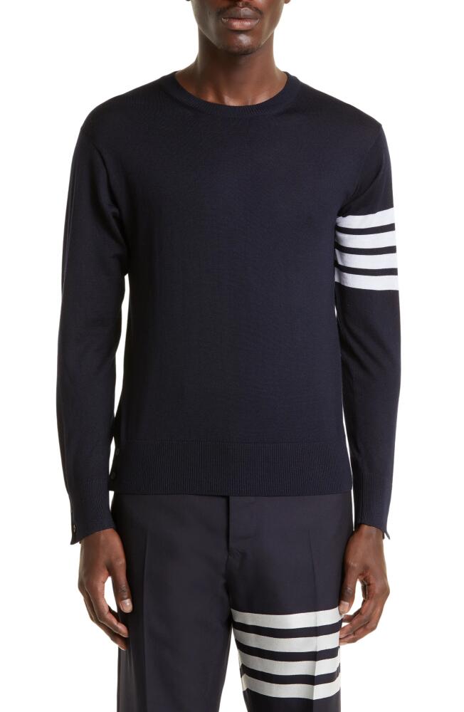 Thom Browne Merino Wool Pullover in Navy Cover