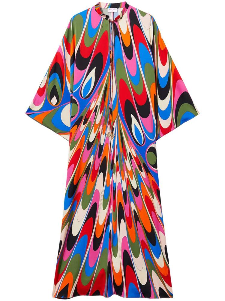 PUCCI abstract print floor-length kaftan - Multicolour Cover