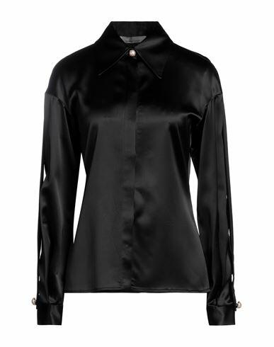 Liviana Conti Woman Shirt Black Acetate, Viscose, Elastane Cover